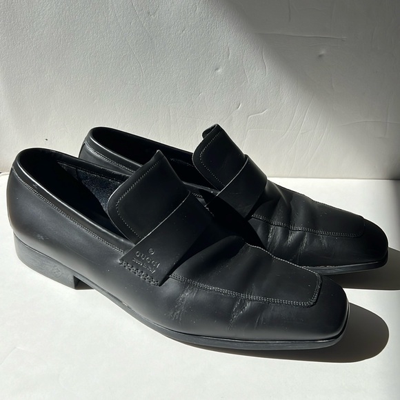 Gucci Black Leather Loafer Size 10.5